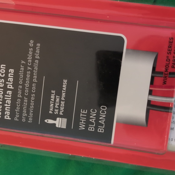 Legrand Flat Screen TV Cord Cover Kit White New Old Stock - Picture 3 of 7